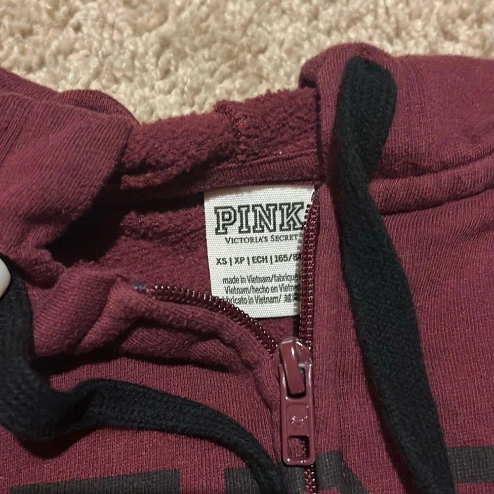 PINK Maroon Hoodie - Picture 2 of 3
